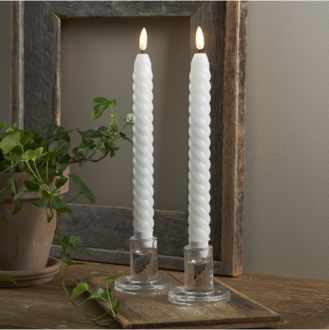 LED Dinner Candle 2 pack Flamme Swirl