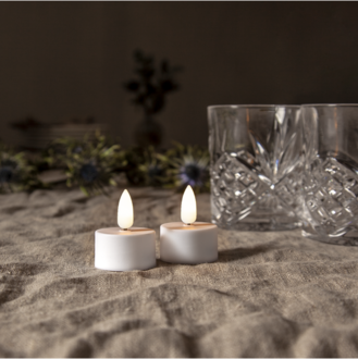 LED Tealight 2 Pack Flamme