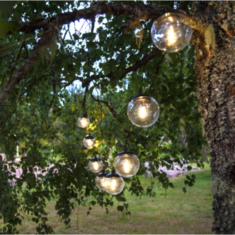 Solar Light Chain Globe