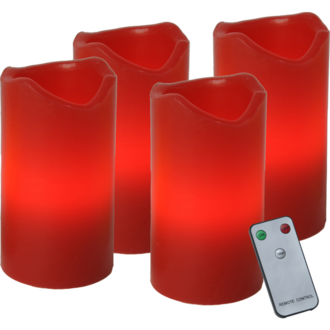 LED Pillar Candle 4 pack Advent