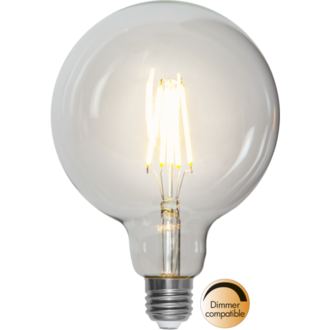 LED Lamp E27 G125 Clear