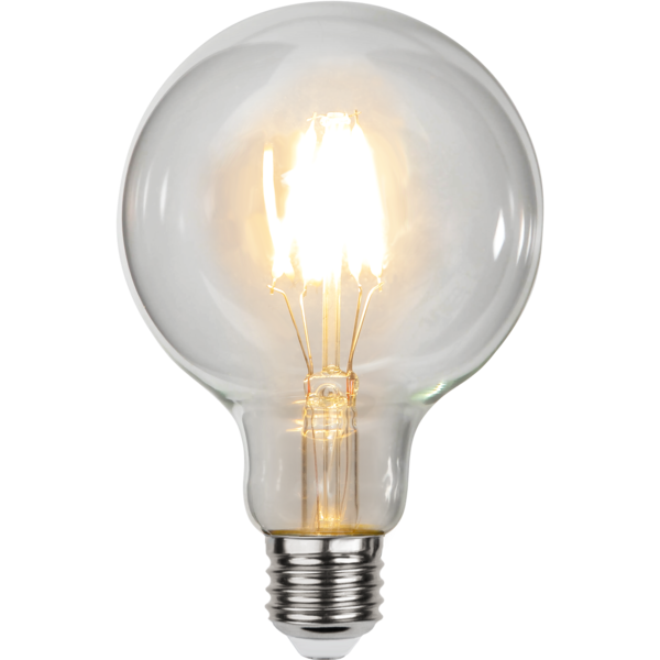 LED Lamp E27 G95 Clear