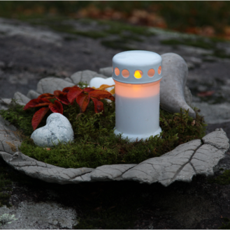 LED Memorial Candle Serene