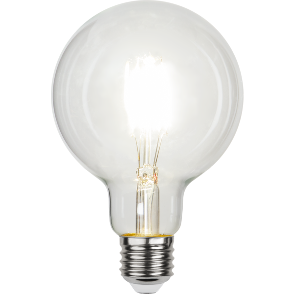 LED Lamp E27 G95 Clear