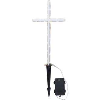 LED Memorial Candle GraveCross