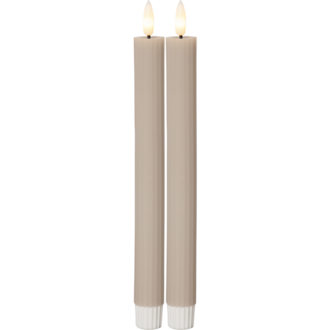 LED Dinner Candle 2P Flamme Stripe