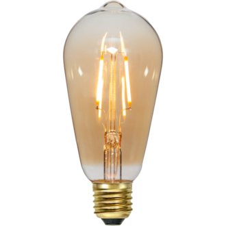 LED Lamp E27 ST64 Plain Amber