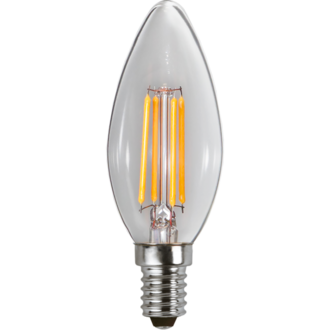 LED Lamp E14 C35 Clear 3-step memory
