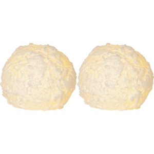 LED Pillar Candle 2P Snowball