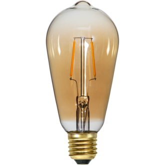 LED Lamp E27 ST64 Plain Amber