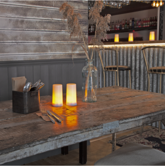 LED Pillar Candle Diner 5 Extra