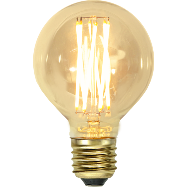 LED-lampa E27 Glob 80 Vintage Gold