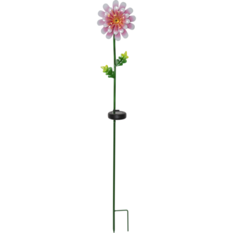 Solar Decoration Pink Daisy