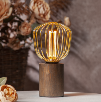 LED Lamp E27 G125 Decoled Metal