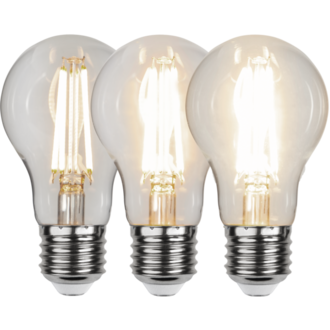 LED Lamp E27 A60 Clear 3-step memory