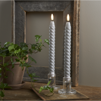 LED Dinner Candle 2 pack Flamme Swirl