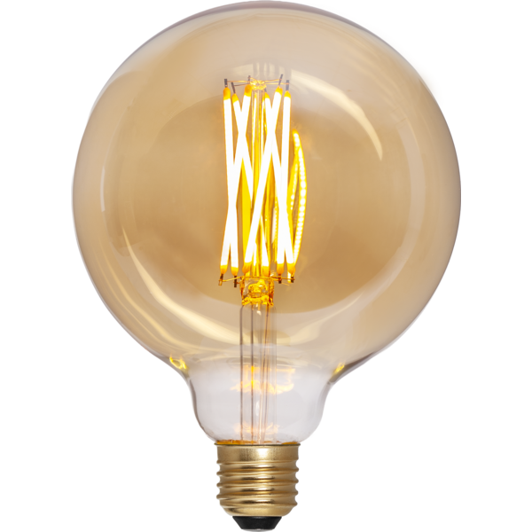 LED-lampa E27 Glob 125 Vintage Gold