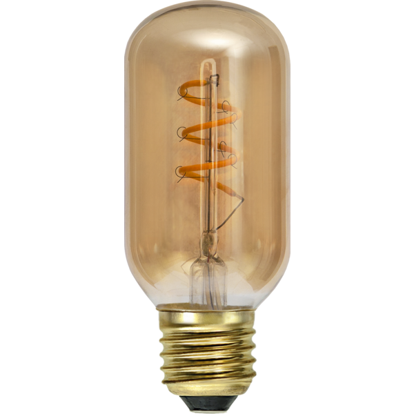 LED Lamp E27 T45 Decoled Spiral Amber