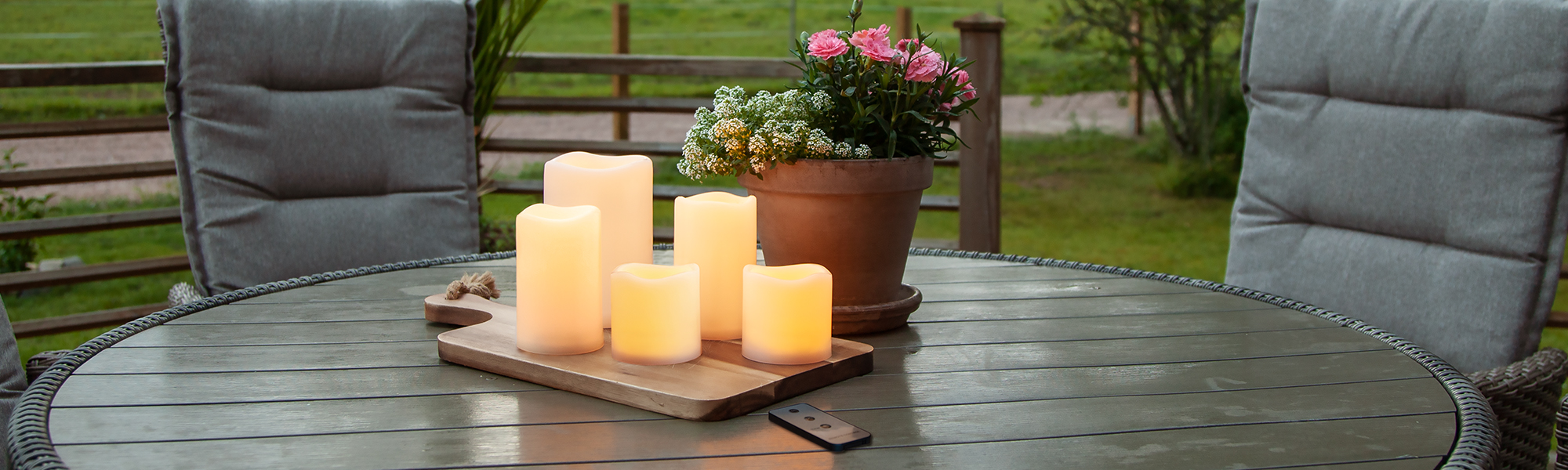 Outdoor Candles Christmas & decorative lighting for indoors & outdoors
