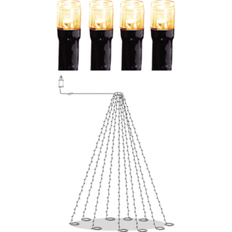 Flagpole Lights Shiny Warm White