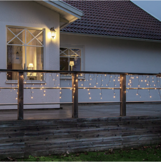 Icicle Lights Crispy Ice White