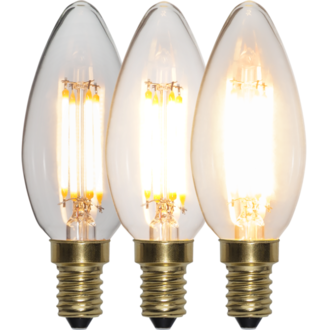 LED Lamp E14 C35 Soft Glow 3-step memory