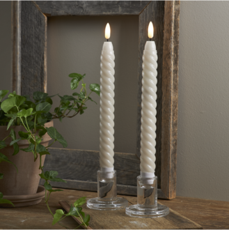 LED Dinner Candle 2 pack Flamme Swirl