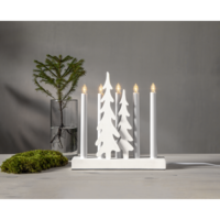 STAR STAR CANDLE 14*4*14CM-RED
