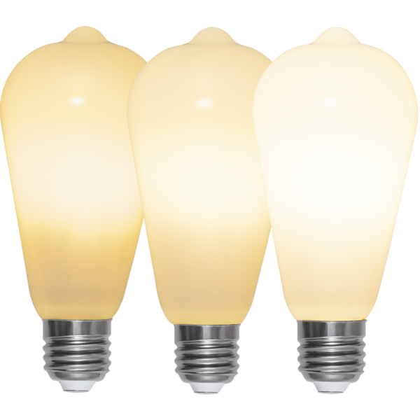 LED Lamp E27 ST64 Opaque Fil RA90 3-step