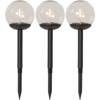 Solar Bollard 3 Pack Globe