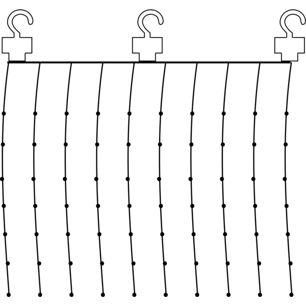 Lichtervorhang Dew Drop