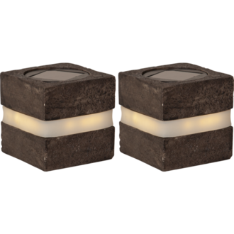 Solar Decoration Stonecube