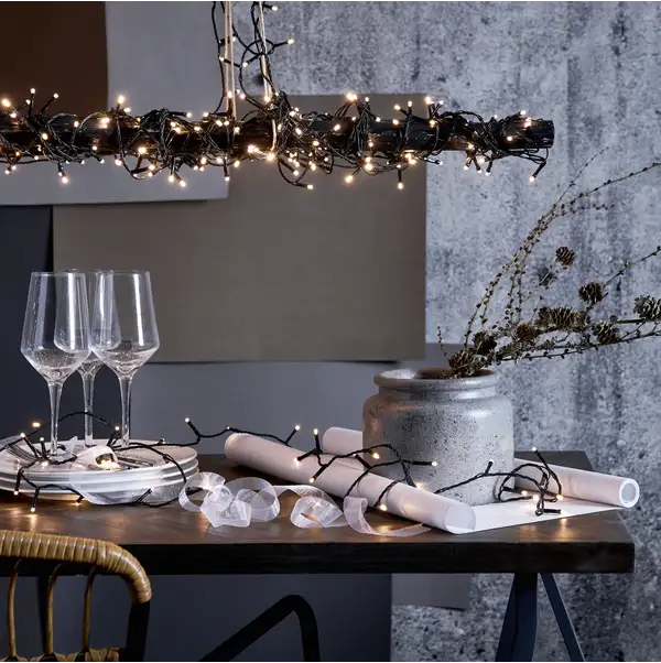 Lichterkette Crispy Ice White