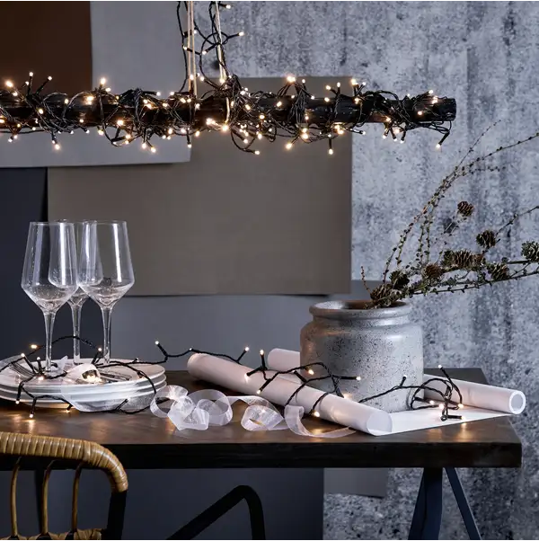 Lichterkette Crispy Ice White
