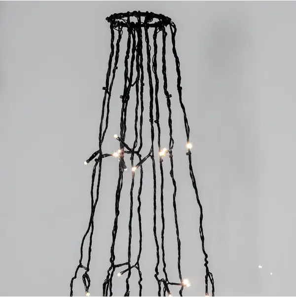 Fahnenmast-Lichter Crispy Ice White