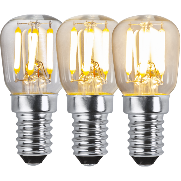 LED-lampa E14 Päronlampa Clear 3-step Memory