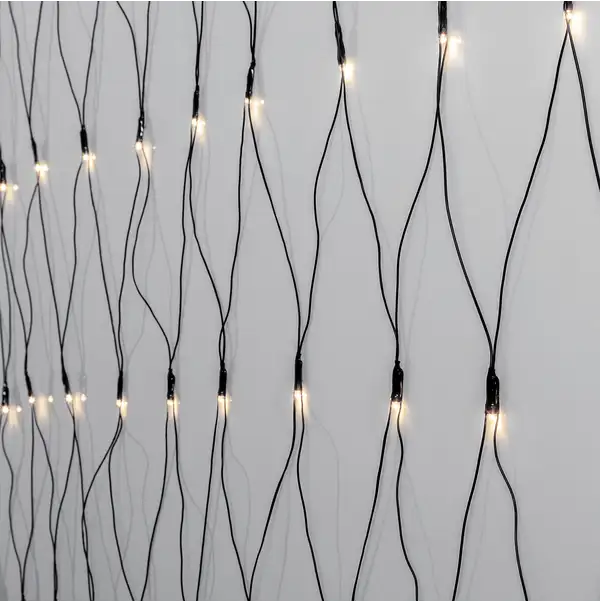 Lichternetz Crispy Ice White