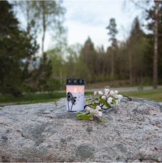 LED Memorial Candle Dandelion