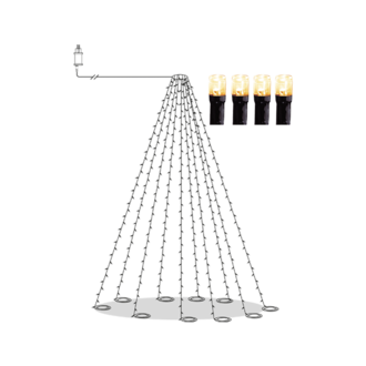 Flagpole Lights Shiny Warm White