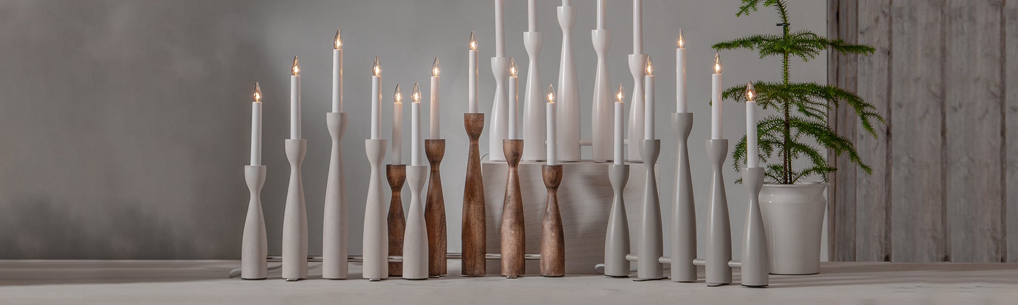 Candlesticks Wood