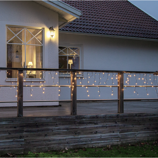 Icicle Lights Crispy Ice White
