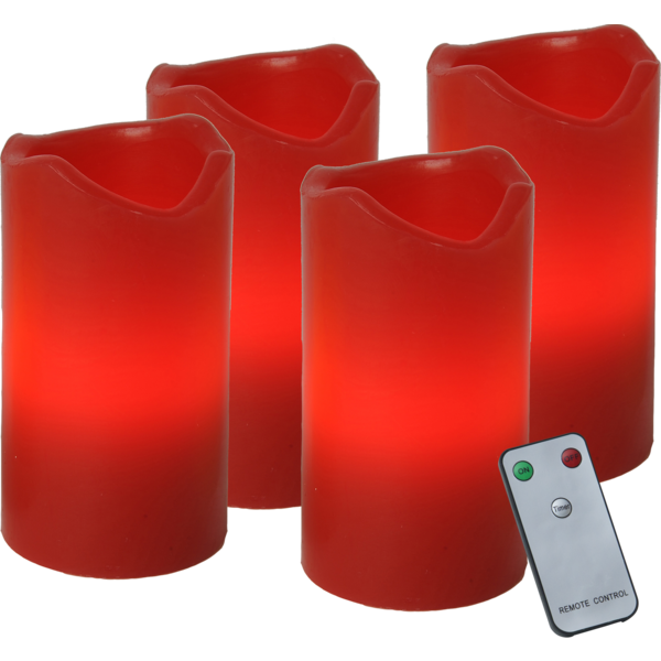LED Blockljus 4-pack Advent