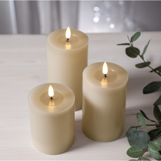 LED Pillar Candle Flamme Flow