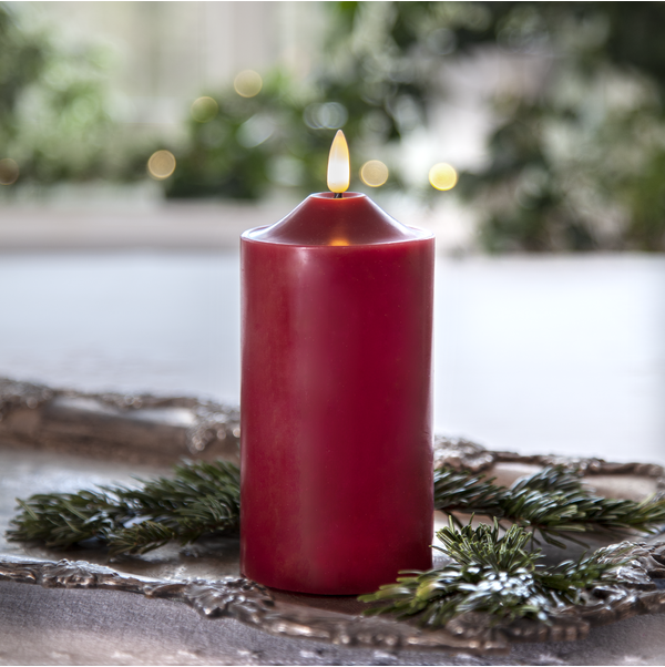 LED Pillar Candle Flamme Top