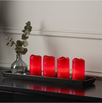 LED Pillar Candle 4 pack Advent