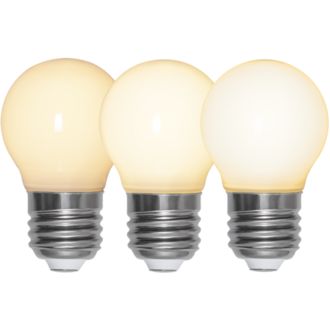 LED Lamp E27 G45 Opaque Fil RA90 3step memo