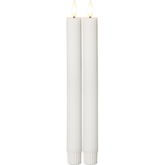 LED Dinner Candle 2P Flamme Stripe