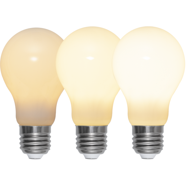 LED Lamp E27 A60 Opaque Fil RA90 3-step memo