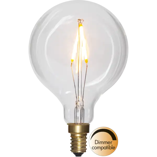LED-lampa E14 Glob 80 Soft Glow