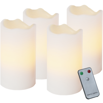 LED Pillar Candle 4 pack Advent